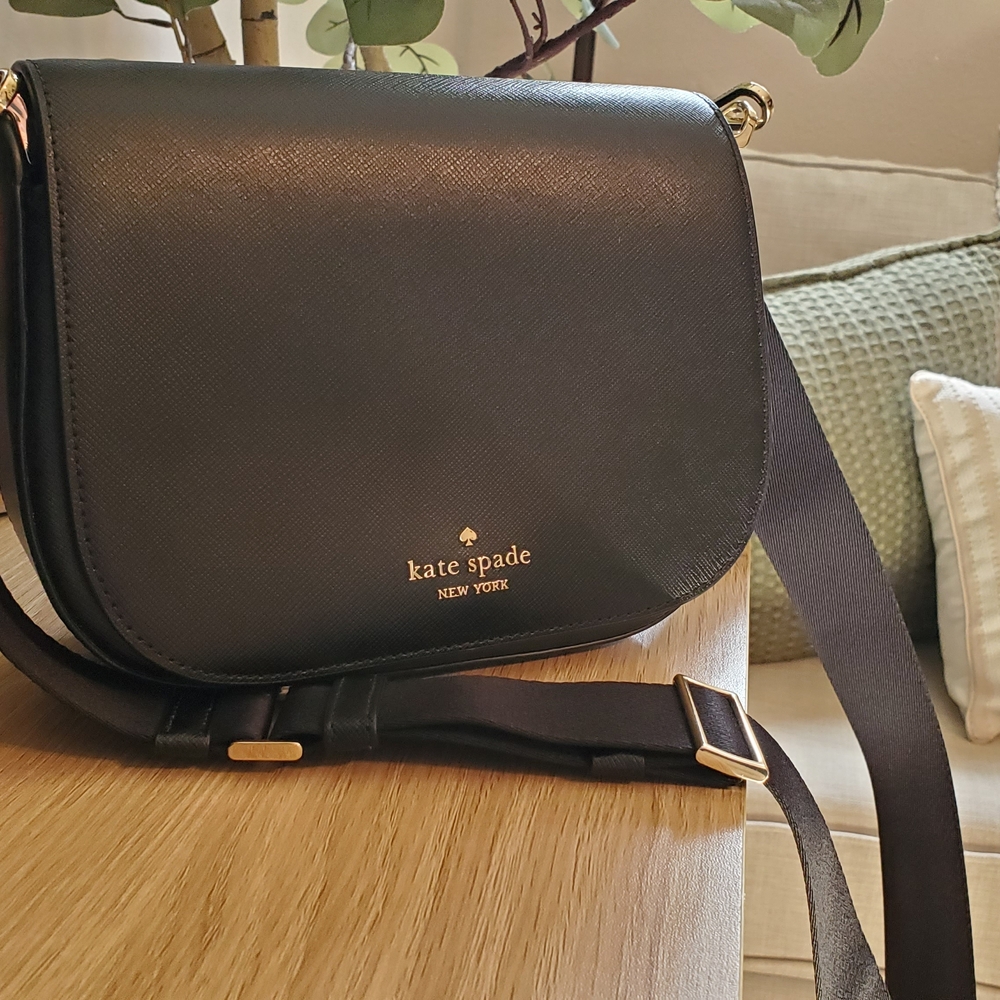 Kate Spade Madison Saffiano Saddle Crossbody Bag
